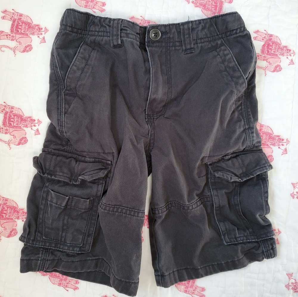 Cherokee black cargo shorts with adjustable waist